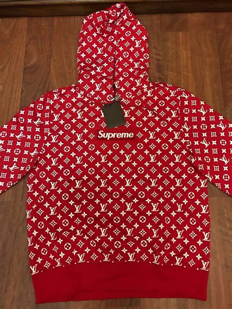 louis vuitton supreme sweatshirt price|supreme louis vuitton hoodie xxl.